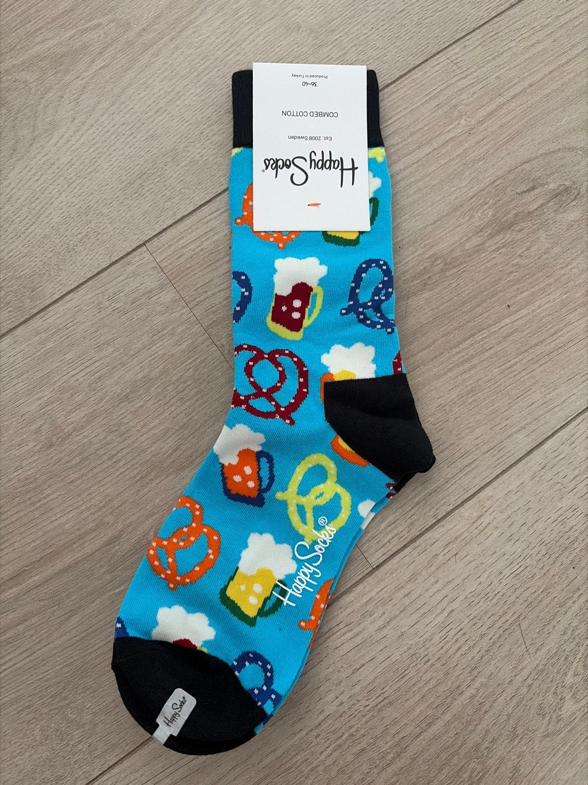Happy Socks Oktoberfest Bier & Bretzel Sokken - Maat 36-40, Kleding | Heren, Sokken en Kousen, Verzenden, Nieuw, Maat 39 t/m 42