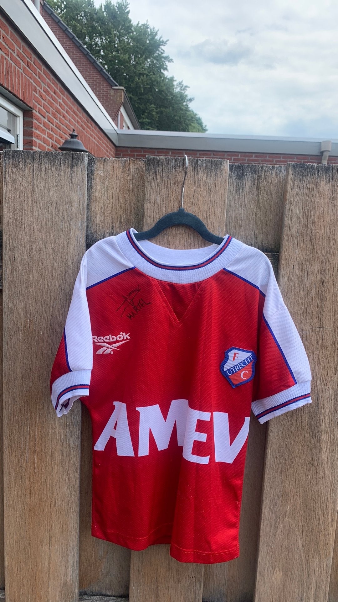 Oud FC Utrecht shirt Didier Martel (Home/1998), Maat XS of kleiner, Ophalen of Verzenden, Zo goed als nieuw, Shirt
