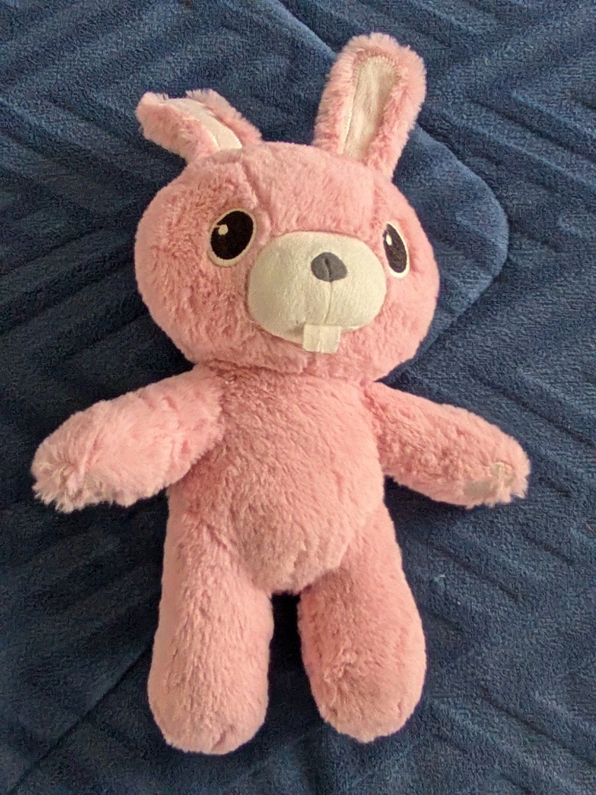 Roze Konijn Knuffel in Astronautenpak, Kinderen en Baby's, Speelgoed | Knuffels en Pluche, Zo goed als nieuw, Konijn, Roze, Met kleding of accessoire
