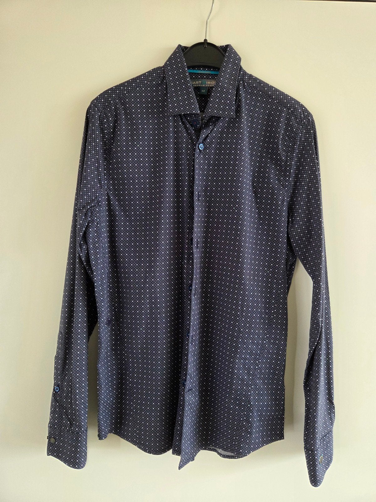Cast Iron blouse, Ophalen of Verzenden, Zo goed als nieuw, Blauw, Halswijdte 41/42 (L)