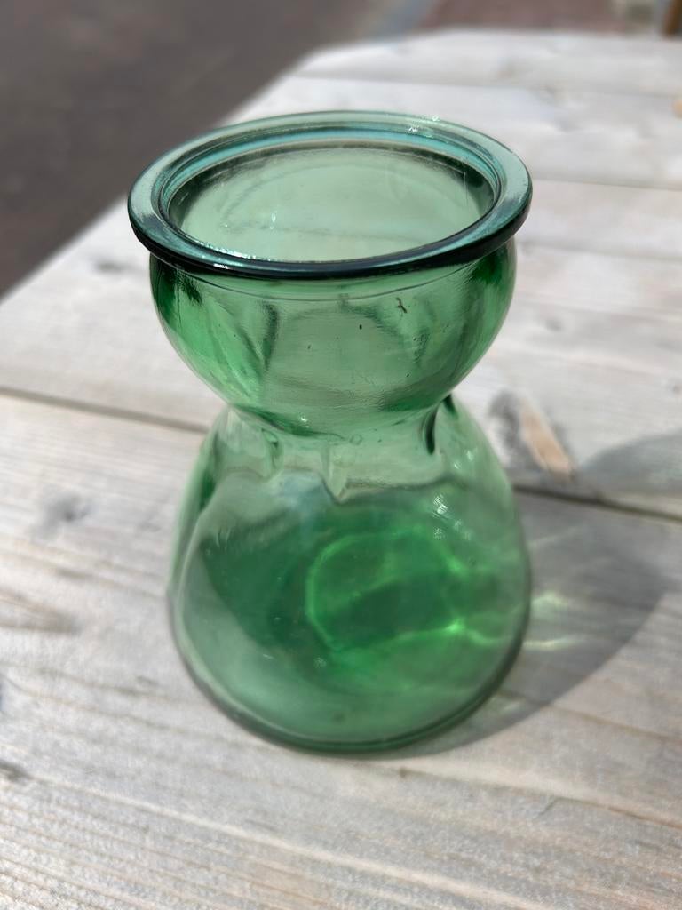 Groene hyacinthvaas, Ophalen, Gebruikt, Groen, Glas