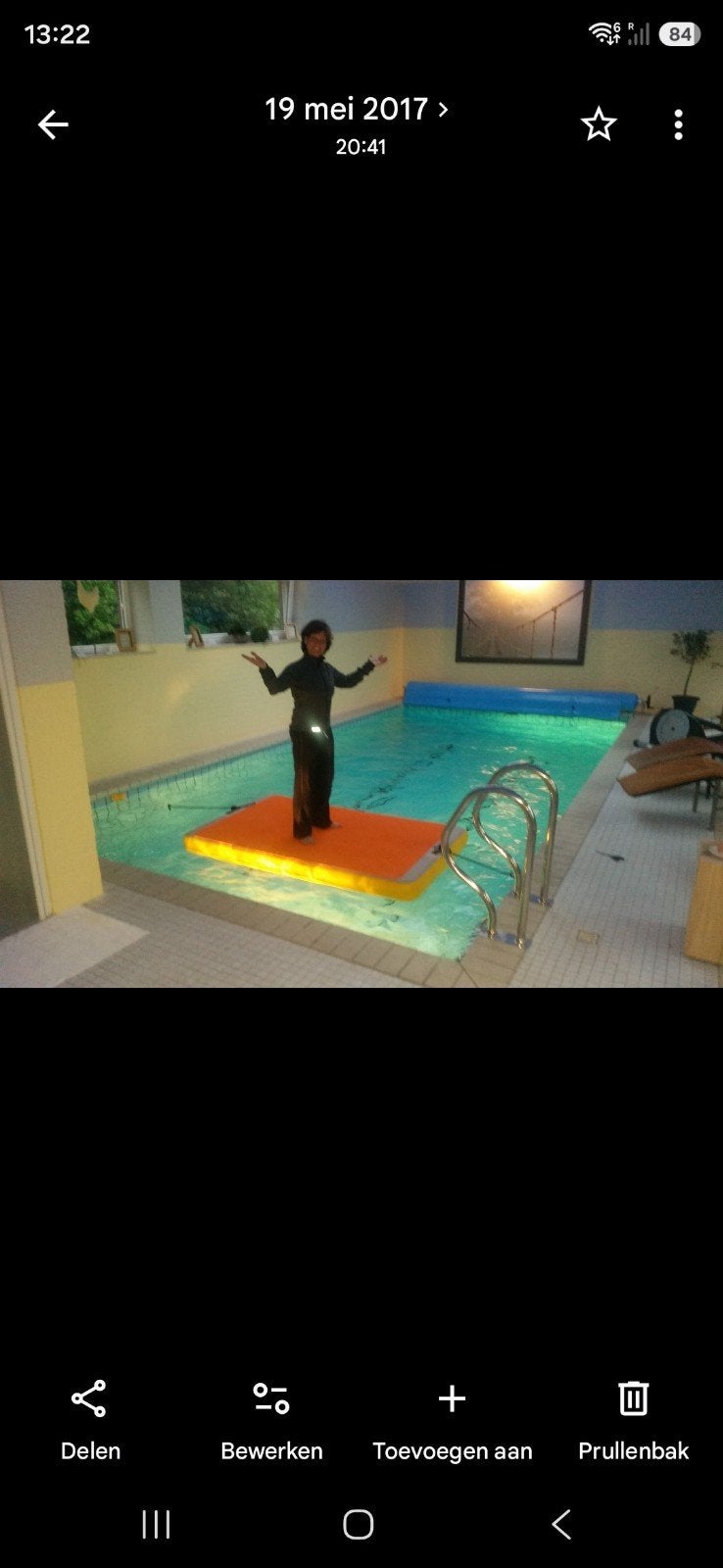Floating Yoga Mat - Water Yoga en Meer, Ophalen of Verzenden, Zo goed als nieuw, Yoga-accessoire