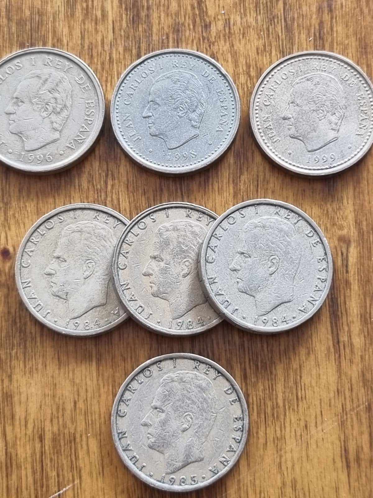 7 x Ptas 100 munten, Ophalen of Verzenden, Midden-Amerika
