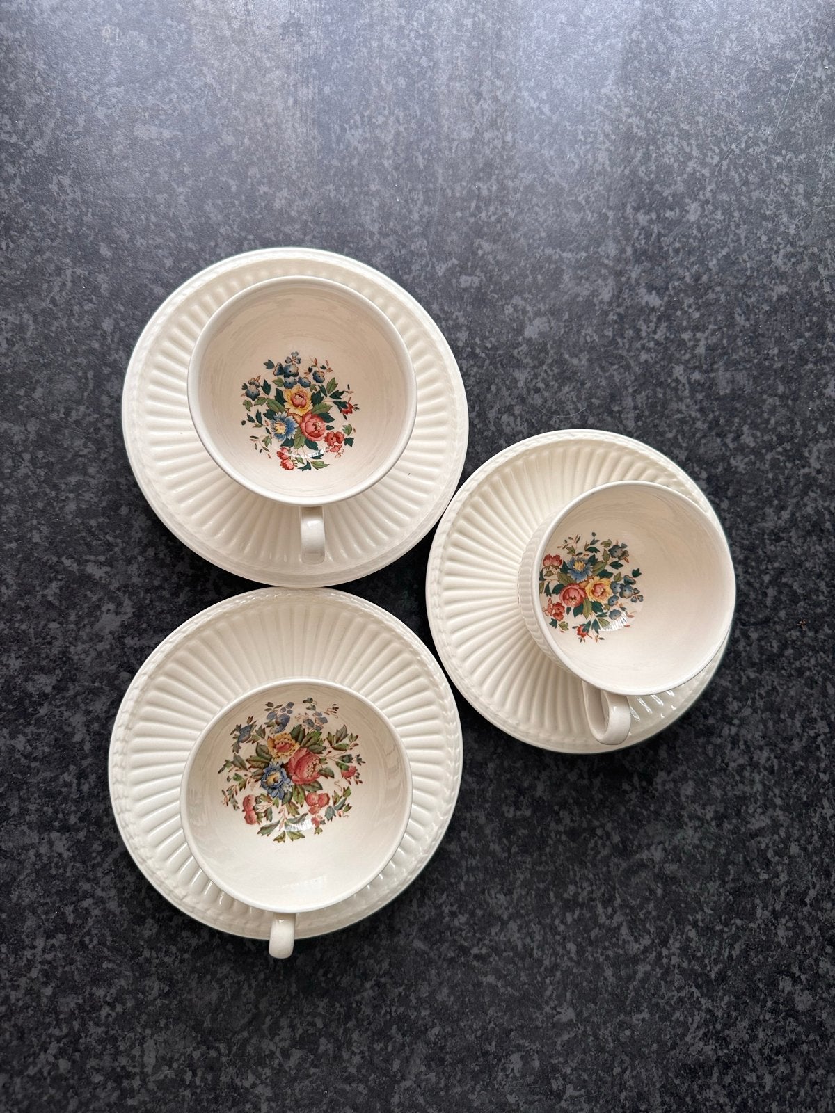 Wedgwood Conway kop en schotels - set van 3 doorsnee 8,5 cm, Ophalen of Verzenden