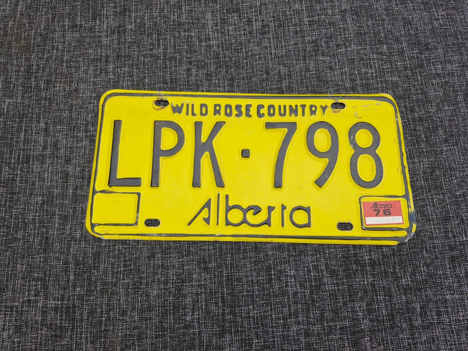 Kentekenplaat Alberta Canada nummerbord Nummerplaat License, Verzenden, Gebruikt, Auto's