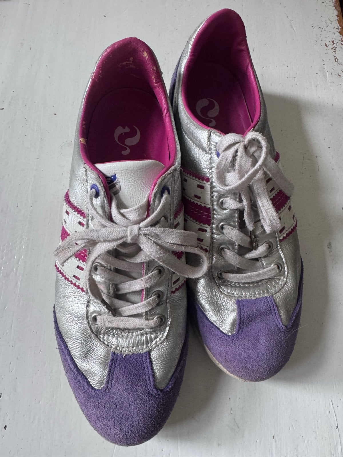 Quick zilver paars roze Sneakers Maat 40, Ophalen of Verzenden, Gedragen, Overige kleuren, Sneakers of Gympen