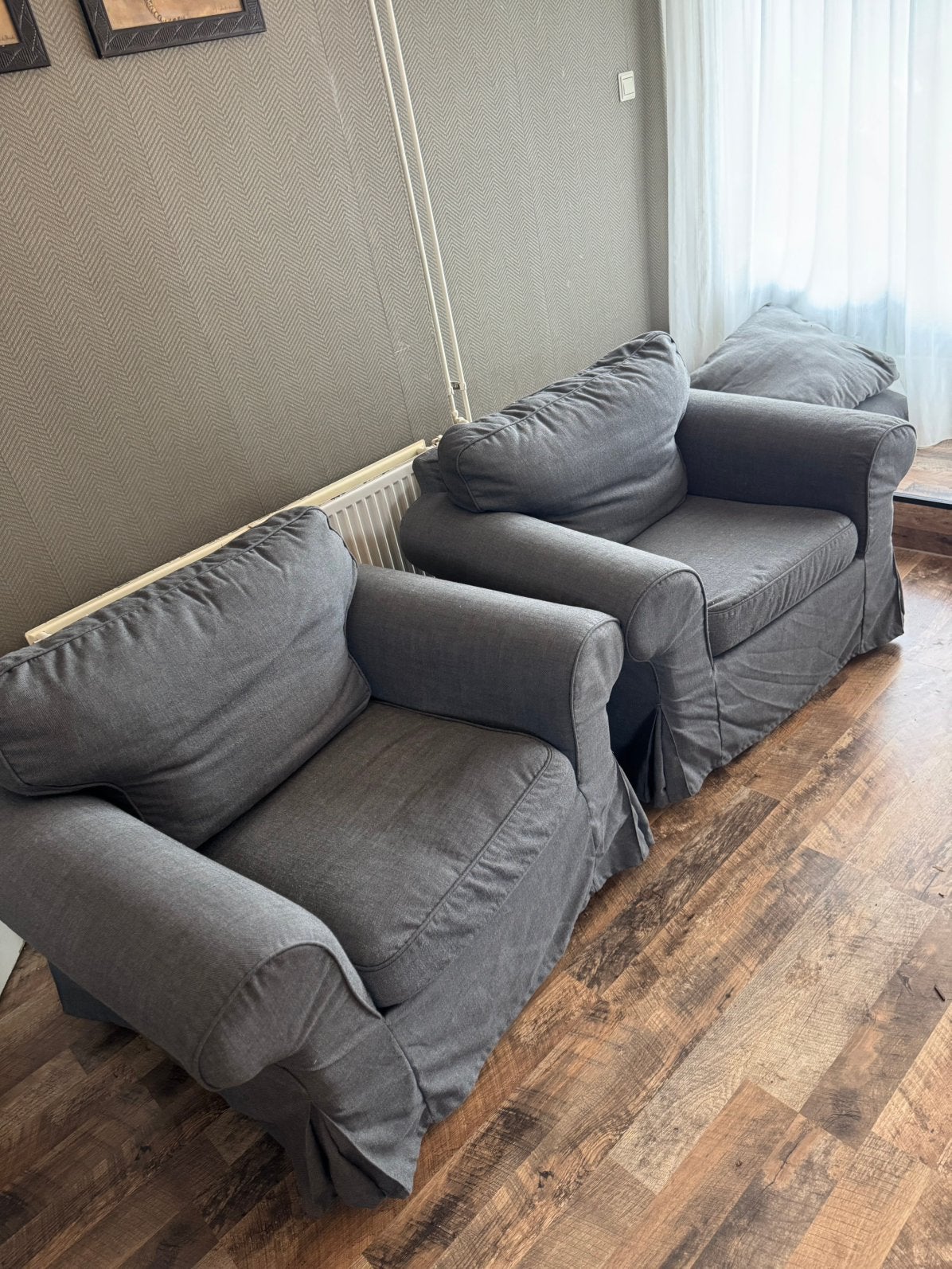 Ektorp stoelen set van IKEA, Ophalen, Zo goed als nieuw, Wit, Twee