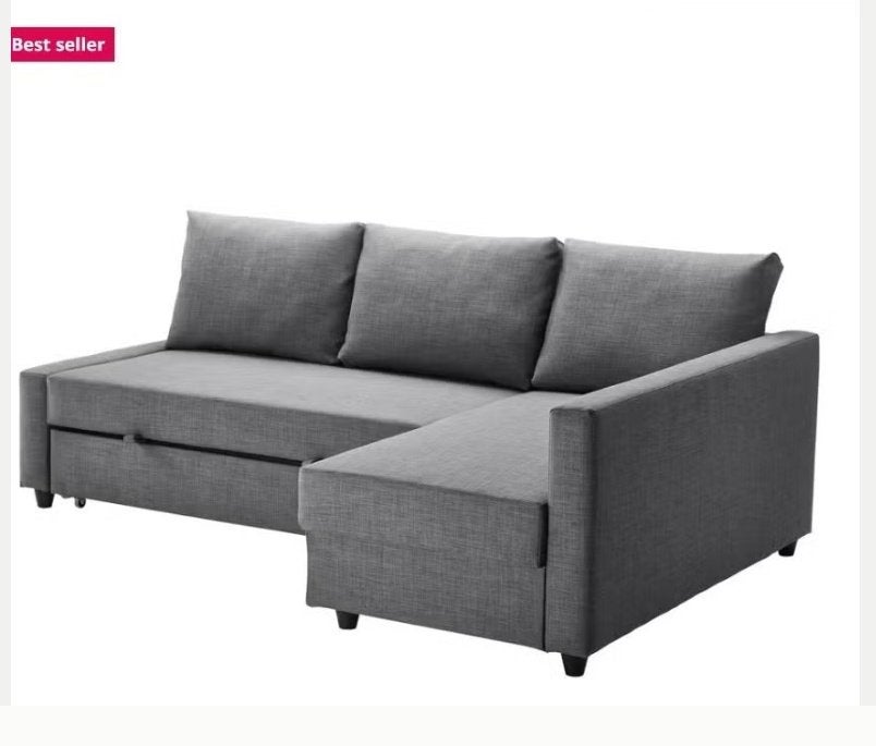 Ikea hoek slaapbank Friheten + opberger hoek links/rechts, Ophalen, Gebruikt, Tweepersoons, 140 cm
