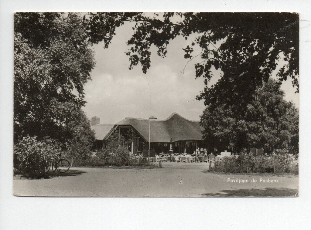 Oude ansichtkaart Paviljoen De Posbank Gelopen 1966, Verzenden, 1960 tot 1980, Gelopen, Gelderland