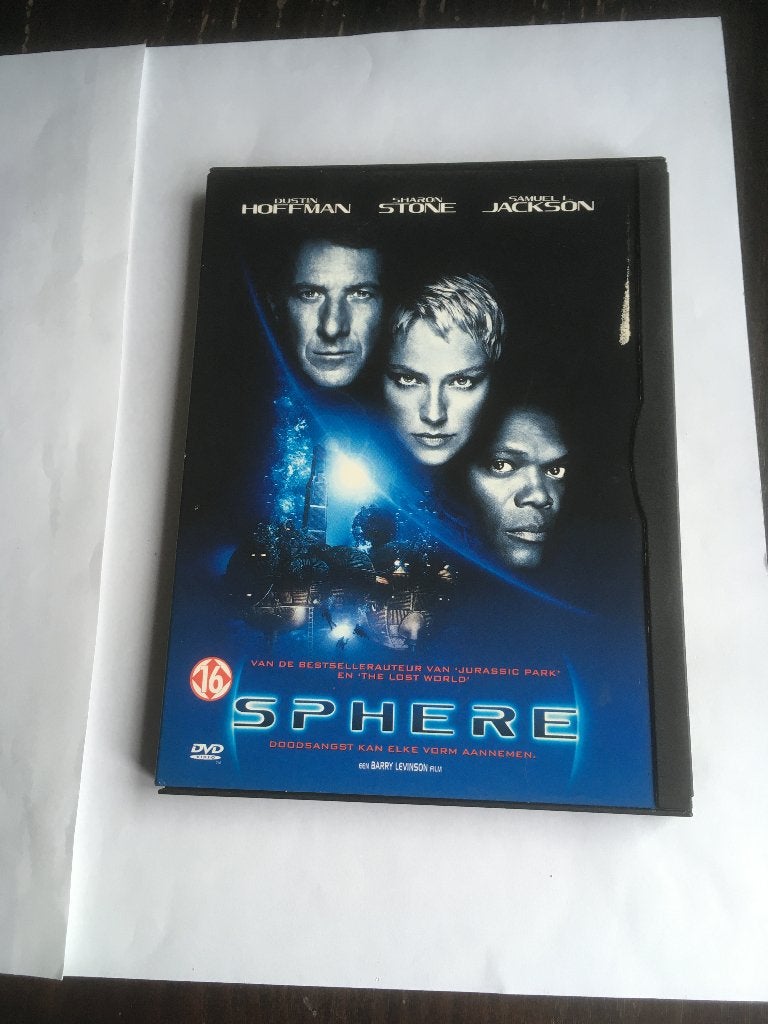 sphere dvd dustin hoffman sharon stone samuel l jackson, Alle leeftijden, Ophalen of Verzenden, Zo goed als nieuw, Nederlands