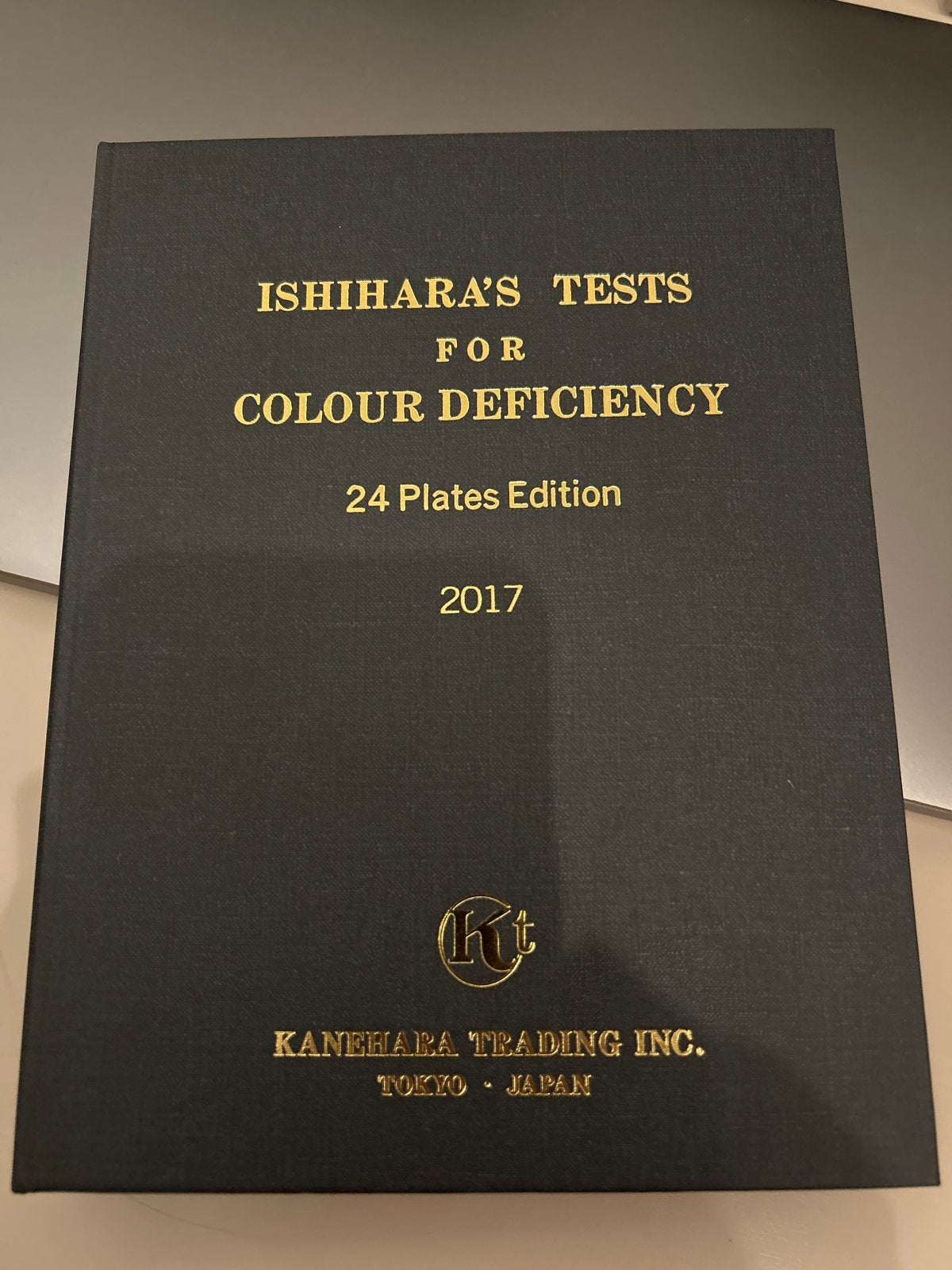 Ishihara's Tests for Colour Deficiency - 24 Platen Editie, Ophalen of Verzenden, Beta, Zo goed als nieuw, HBO