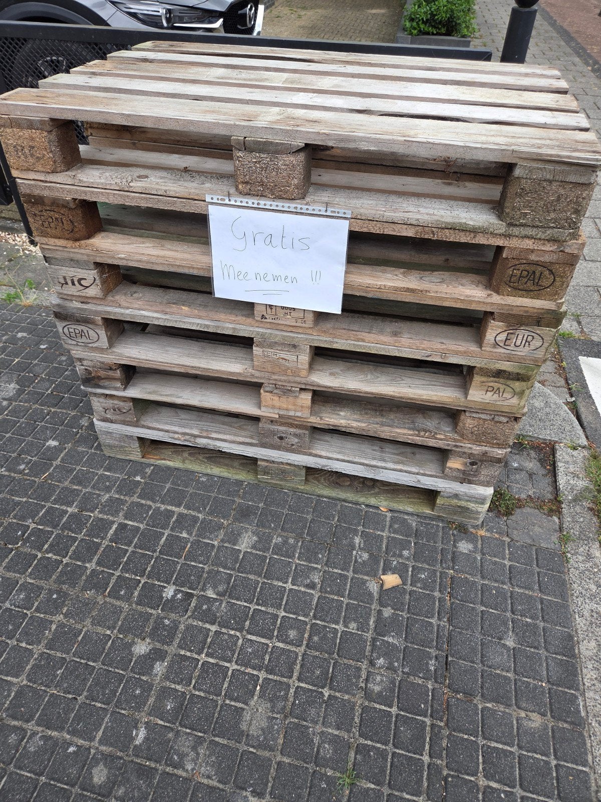 Gratis palets, Ophalen, Minder dan 25 mm, Pallet, Minder dan 200 cm