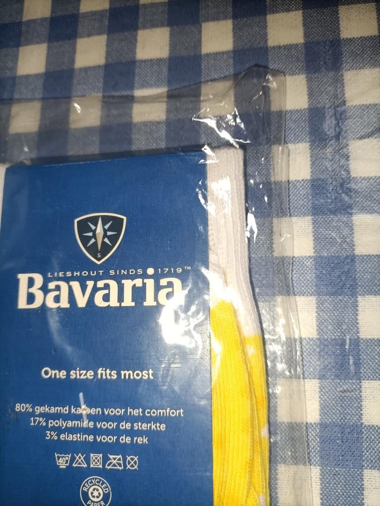 Bavaria Bier sokken NIEUW maat One size fits most, Verzamelen, Biermerken, Ophalen of Verzenden, Nieuw, Kleding, Bavaria