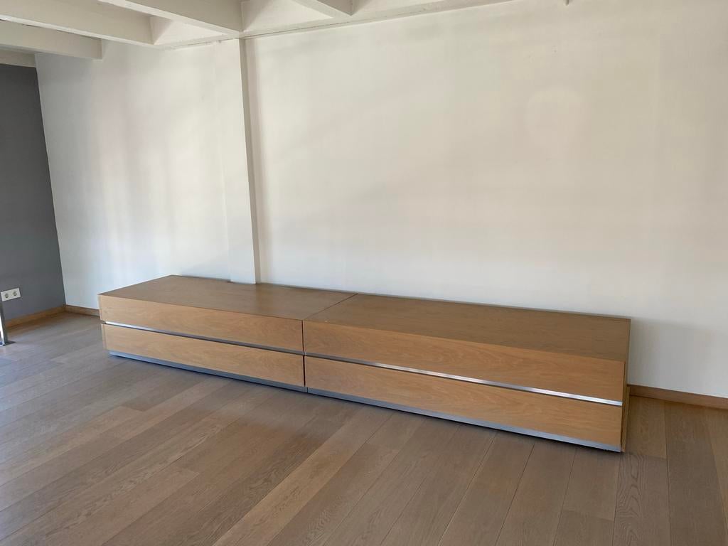 Grote TV meubel / lage kast - 345x70 cm - Gratis af te halen, Huis en Inrichting, Kasten | Televisiemeubels, Ophalen, Gebruikt