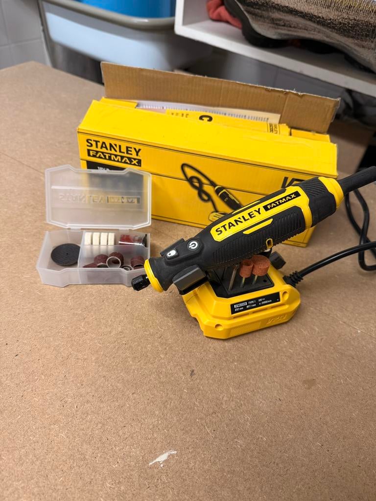 Stanley rotary tool ( Dremel ), Ophalen of Verzenden, Zo goed als nieuw, Minder dan 150 ampère, Overige typen