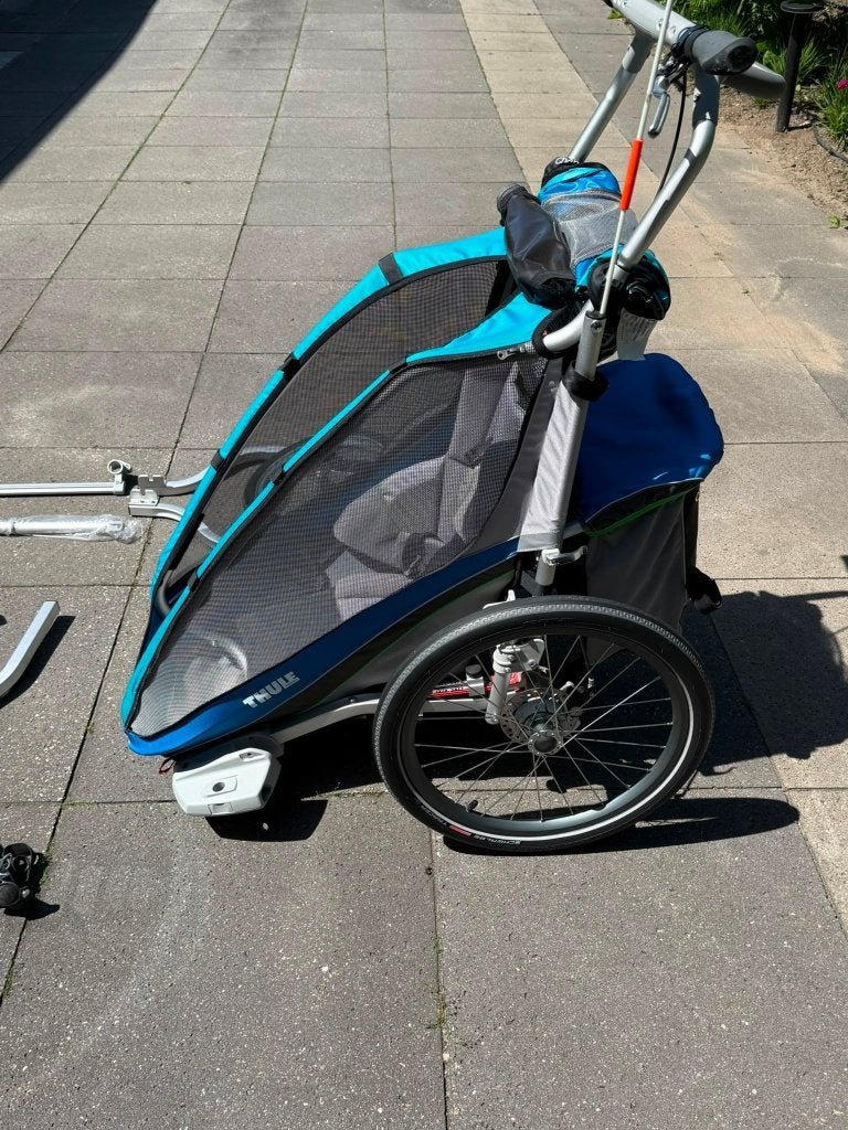 Thule Chariot fietskar in perfecte staat, Fietsen en Brommers, Ophalen, Minder dan 20 kg, Opvouwbaar, Zo goed als nieuw