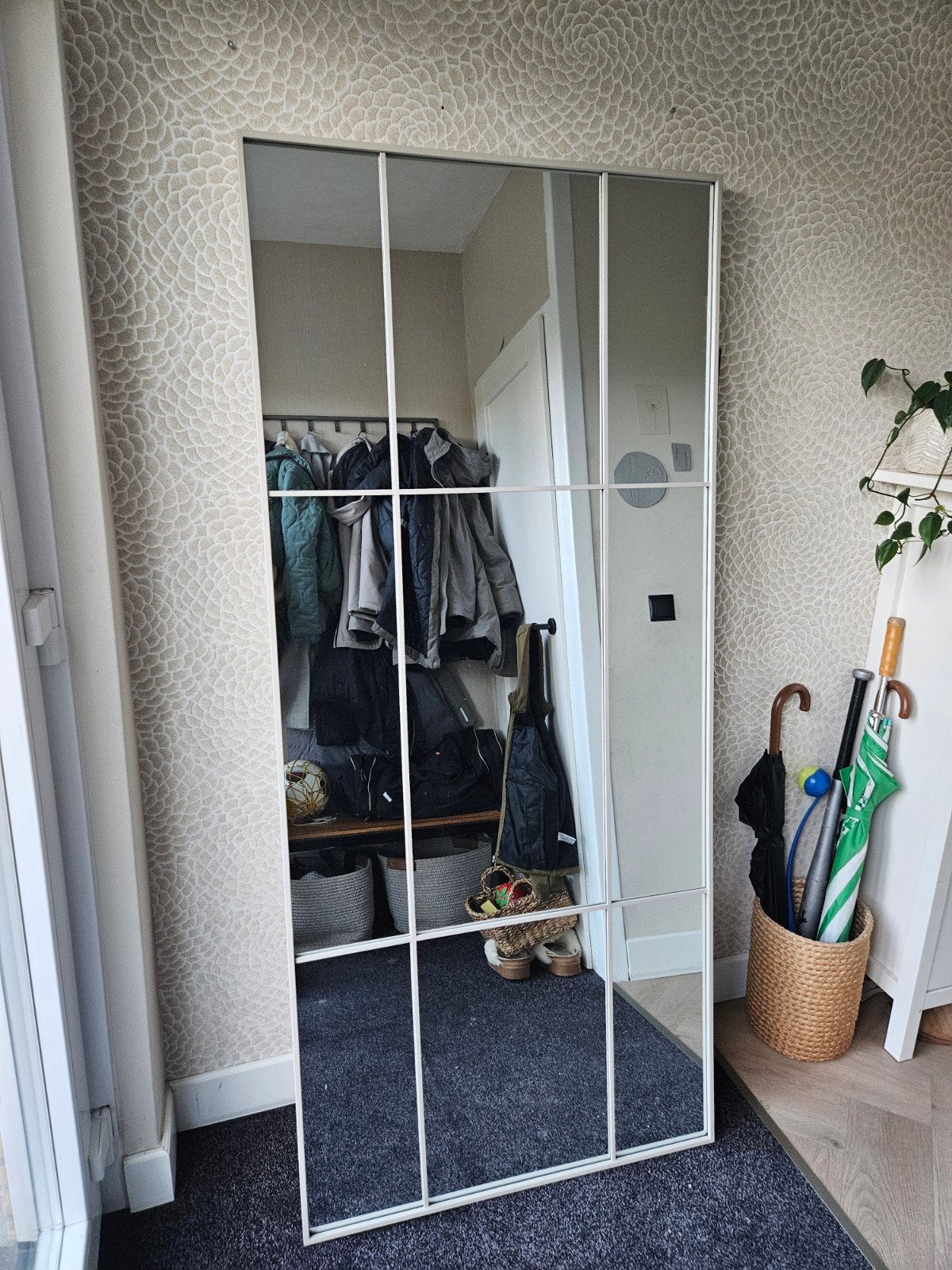 Spiegel STUDSTRUP 80x180 beige - Zo goed als nieuw, Ophalen, Zo goed als nieuw, 75 tot 100 cm, 150 tot 200 cm