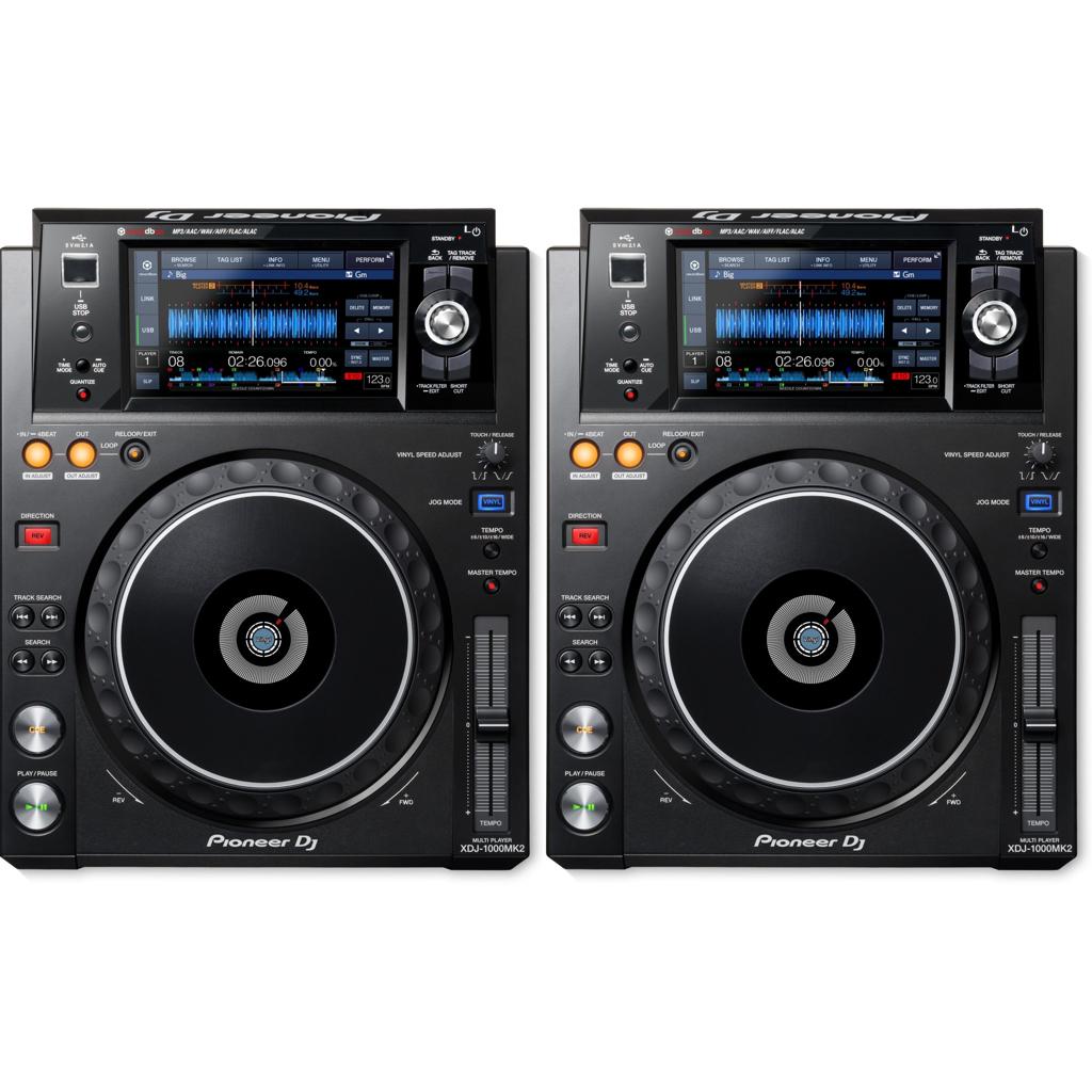 Set 2 Pioneer DJ XDJ 1000 XDJ1000 mk2 1000mk2 XDJ1000mk2, Ophalen, Zo goed als nieuw, Draaitafel, Pioneer