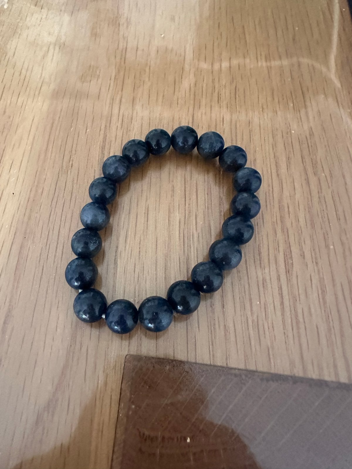 Armband Afrikaanse Saffier 10 mm - Stabiliteit & Charisma, Ophalen, Overige materialen, Blauw, Zo goed als nieuw