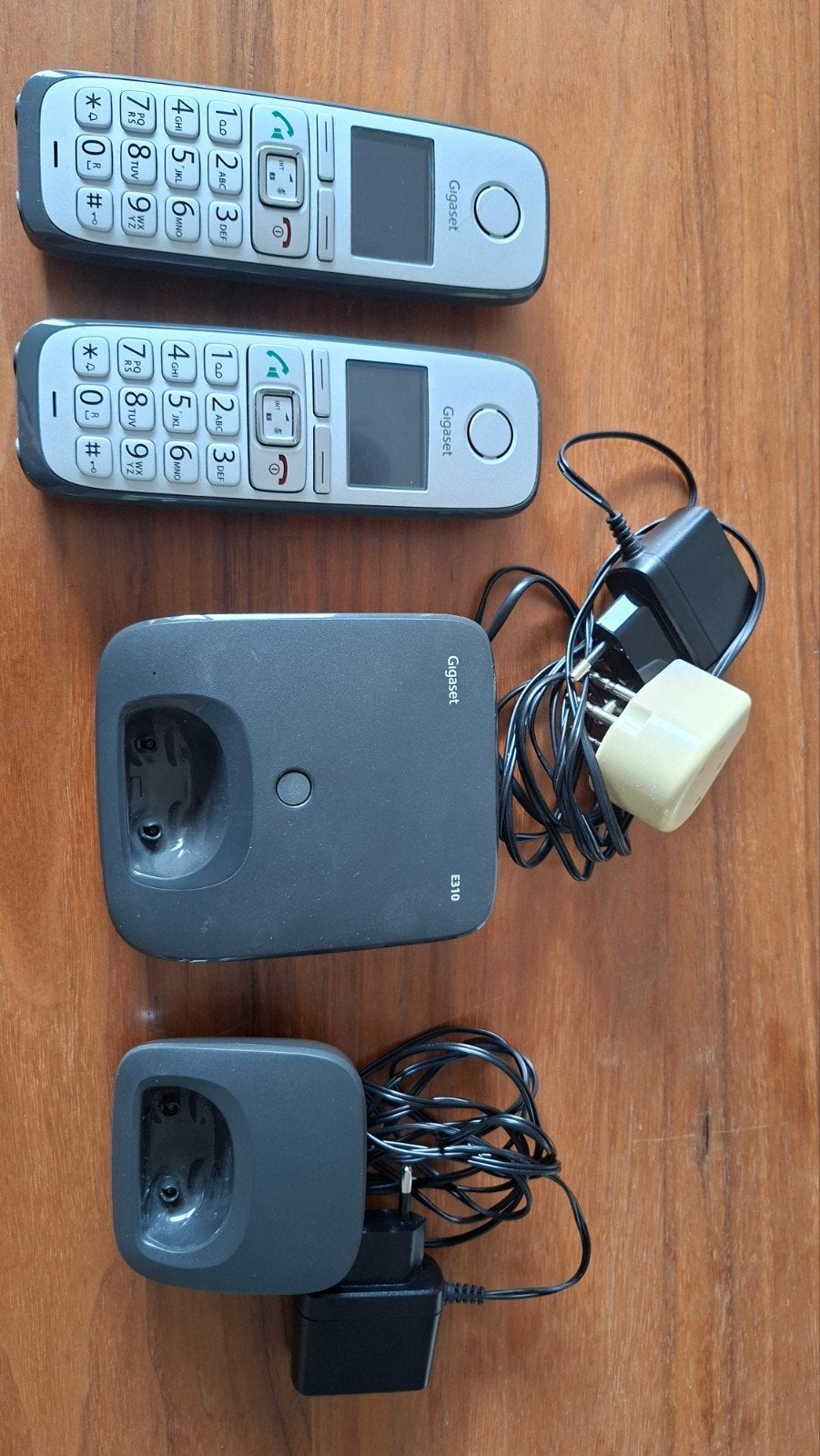 Gigaset E310 Duo Draadloze Telefoons met Opladers, Verzenden, Gebruikt, 2 handsets
