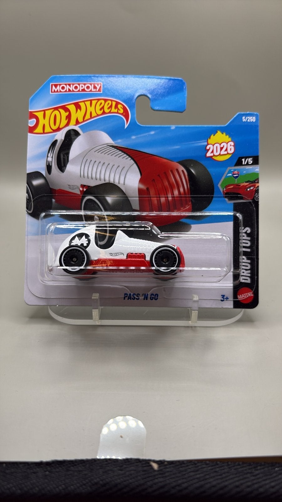 Hot Wheels 2026 Monopoly Pass 'N Go Drop Tops, Auto, Nieuw, Ophalen of Verzenden, Mattel