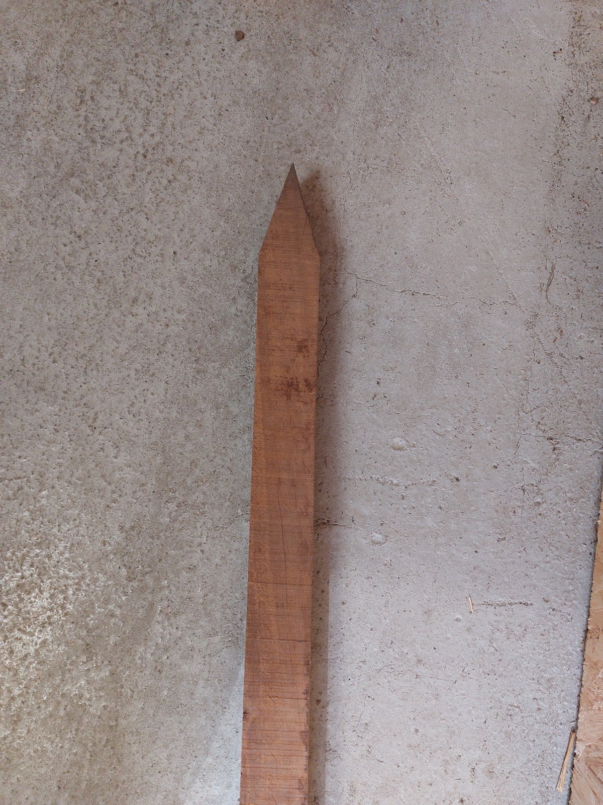 Schuttingpaal hardhout 300 cm, Ophalen, Nieuw, Hout, 3 tot 6 meter