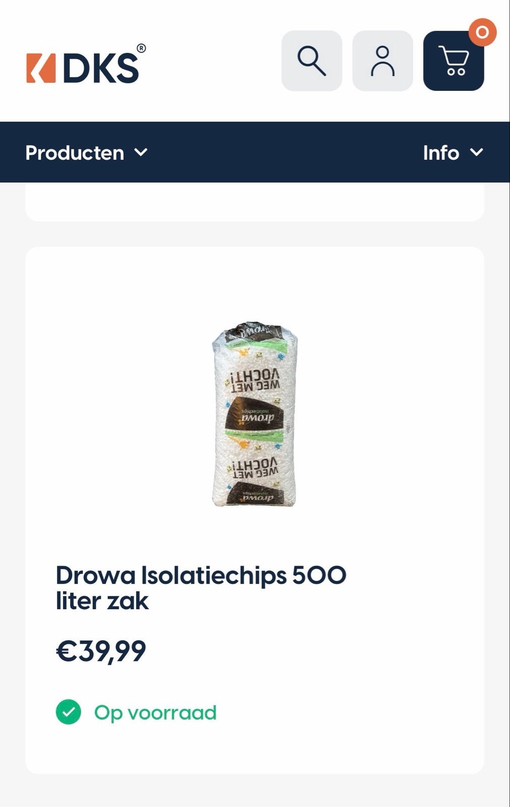 Isolatiechips Drowa 500 Liter - Randstad
