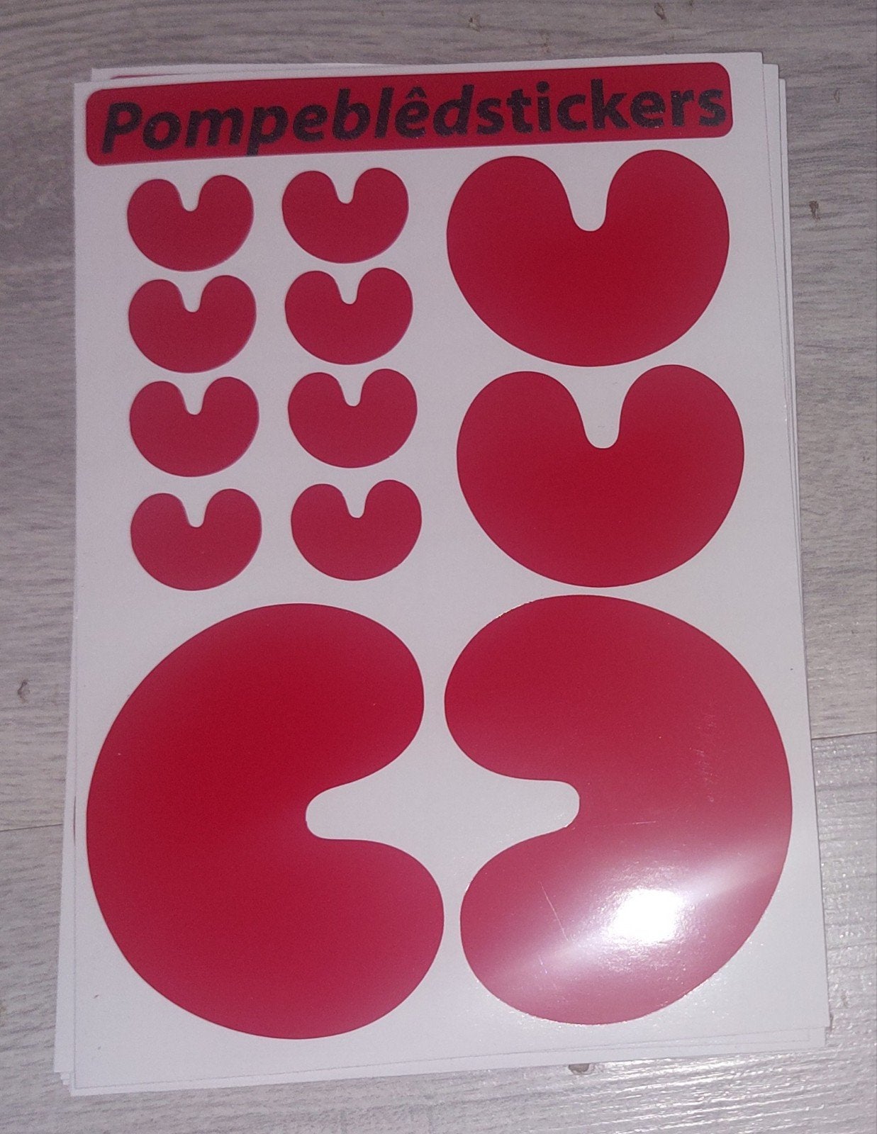 Friese Pompebêldstickers - Diverse Maten, Ophalen of Verzenden