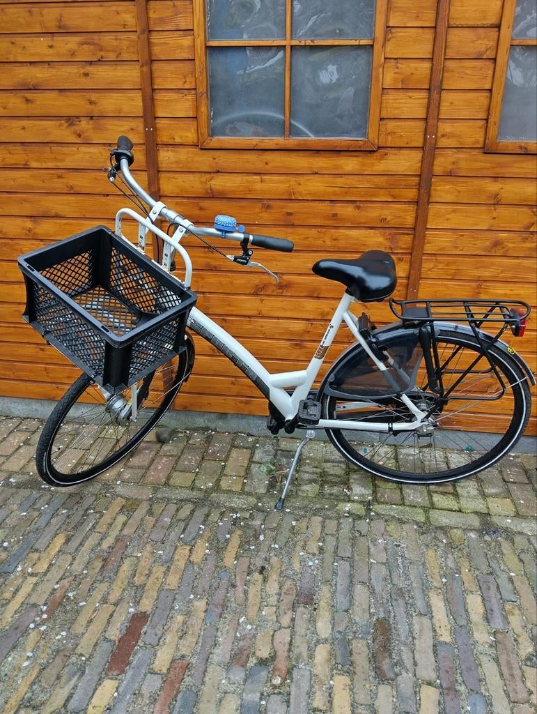 Sparta Damesfiets Snow Leopard 28 inch, 50 cm frame met krat, Fietsen en Brommers, 50 tot 53 cm, Ophalen, Gebruikt, Sparta