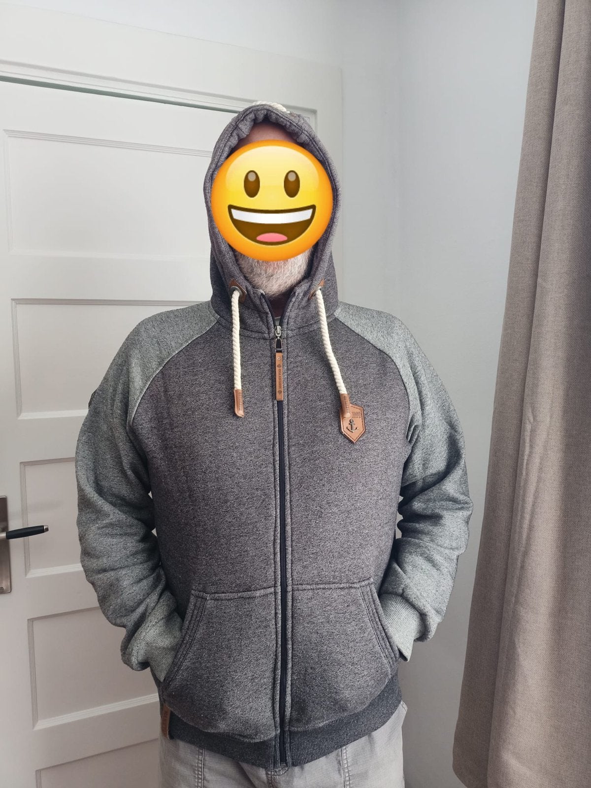 Naketano Brave New Word Hoodie - Grijs - Maat XXL, Ophalen, Zo goed als nieuw, Maat 56/58 (XL), Grijs