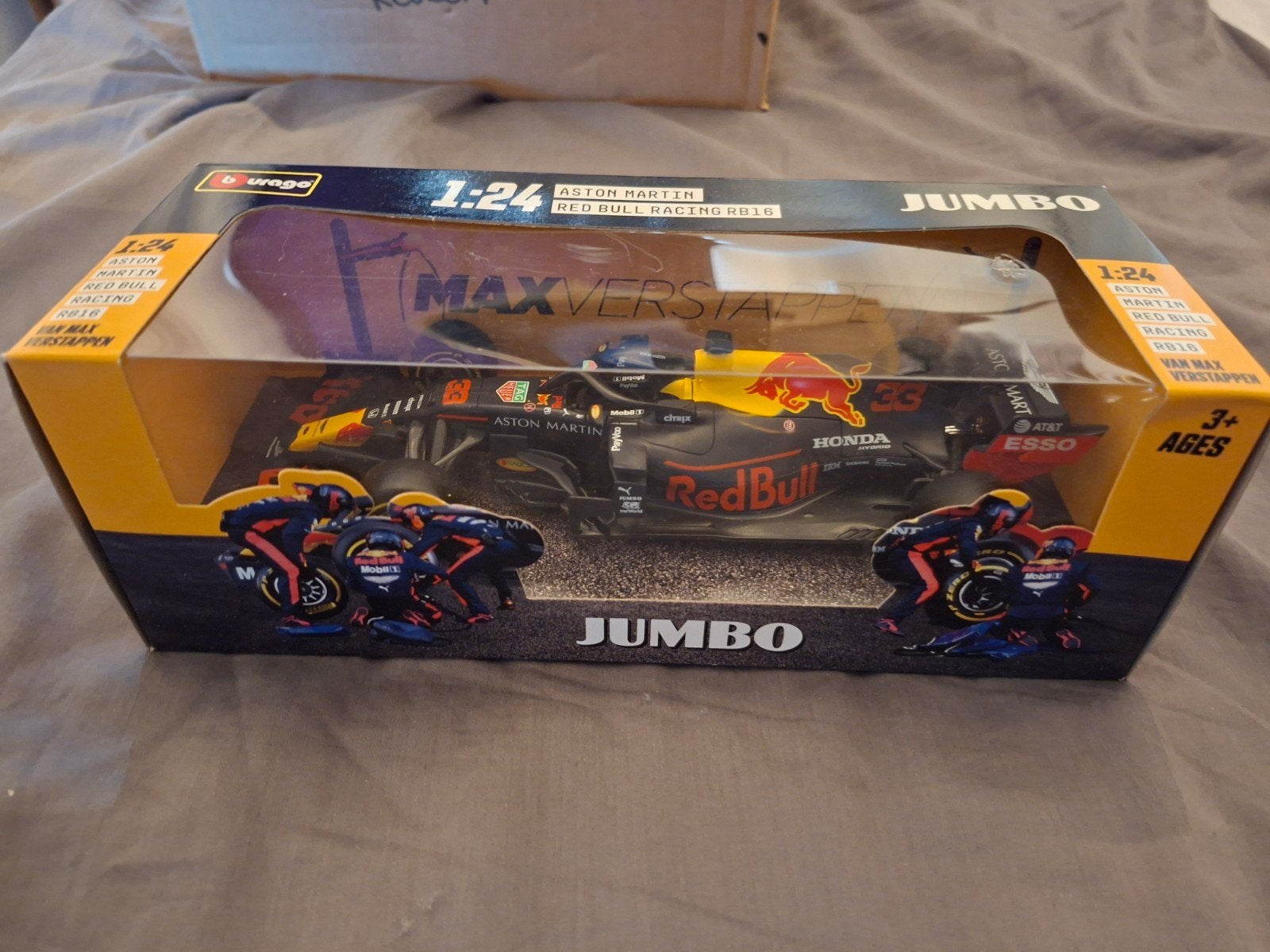 Bburago Aston Martin Red Bull Racing RB16 Max Verstappen, Ophalen of Verzenden, Nieuw, Auto, Bburago