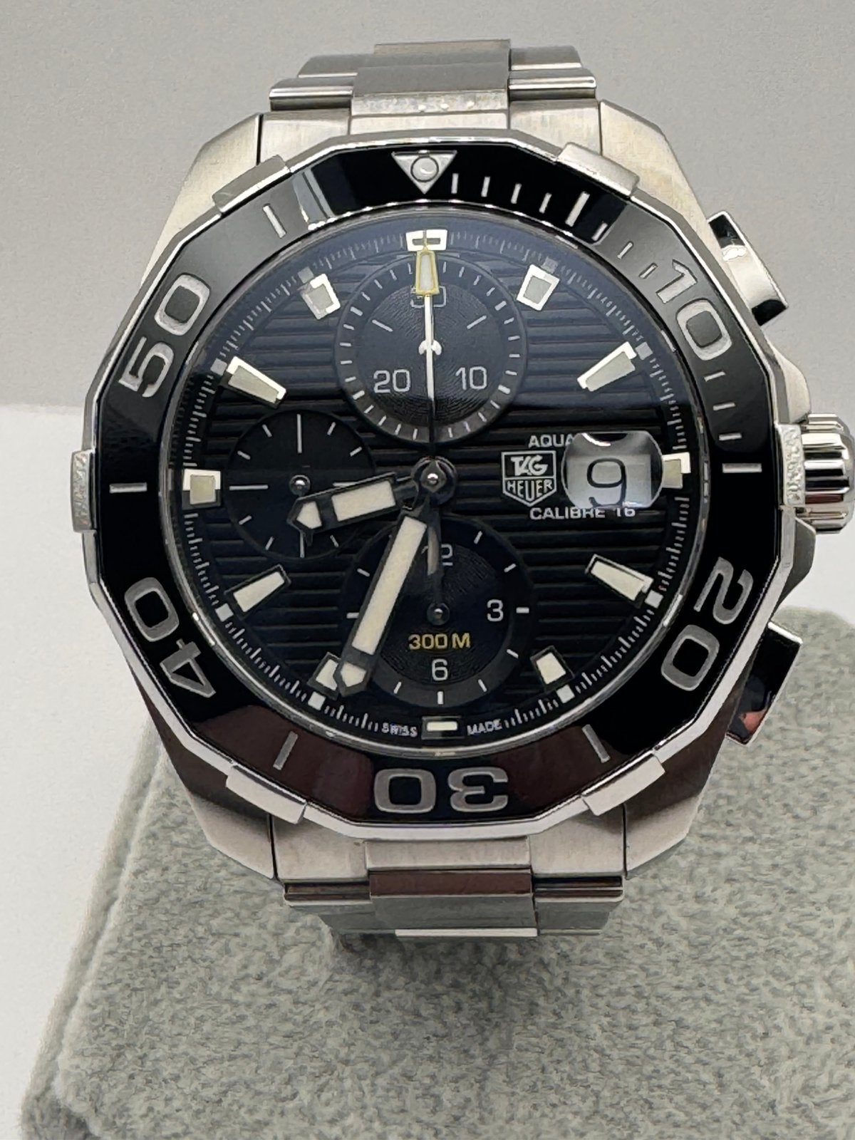 TAG Heuer Aquaracer 300M Calibre 16 CAY211A – Full Set, Staal, Staal, Verzenden, Polshorloge