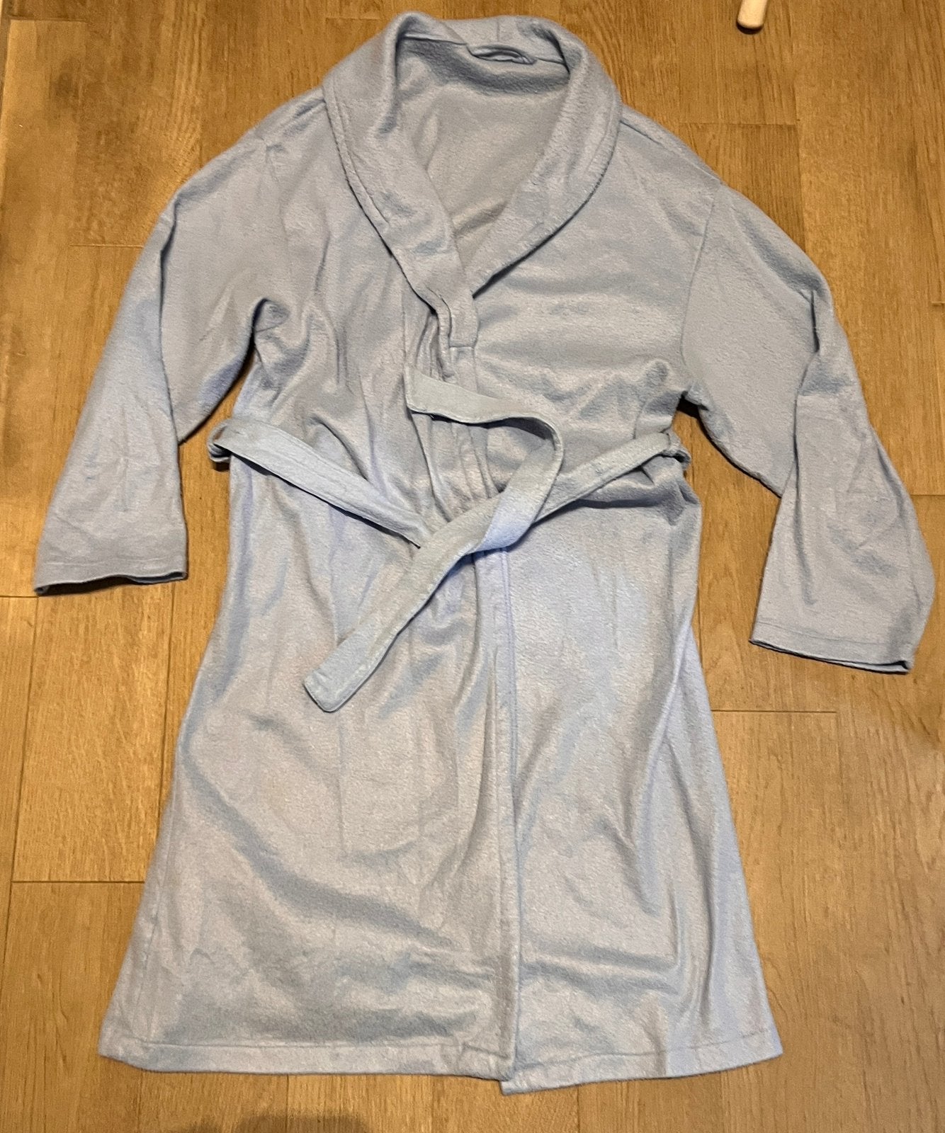 Badjas fleece lichtblauw dames mt s, Ophalen of Verzenden, Gedragen, Maat 36 (S)