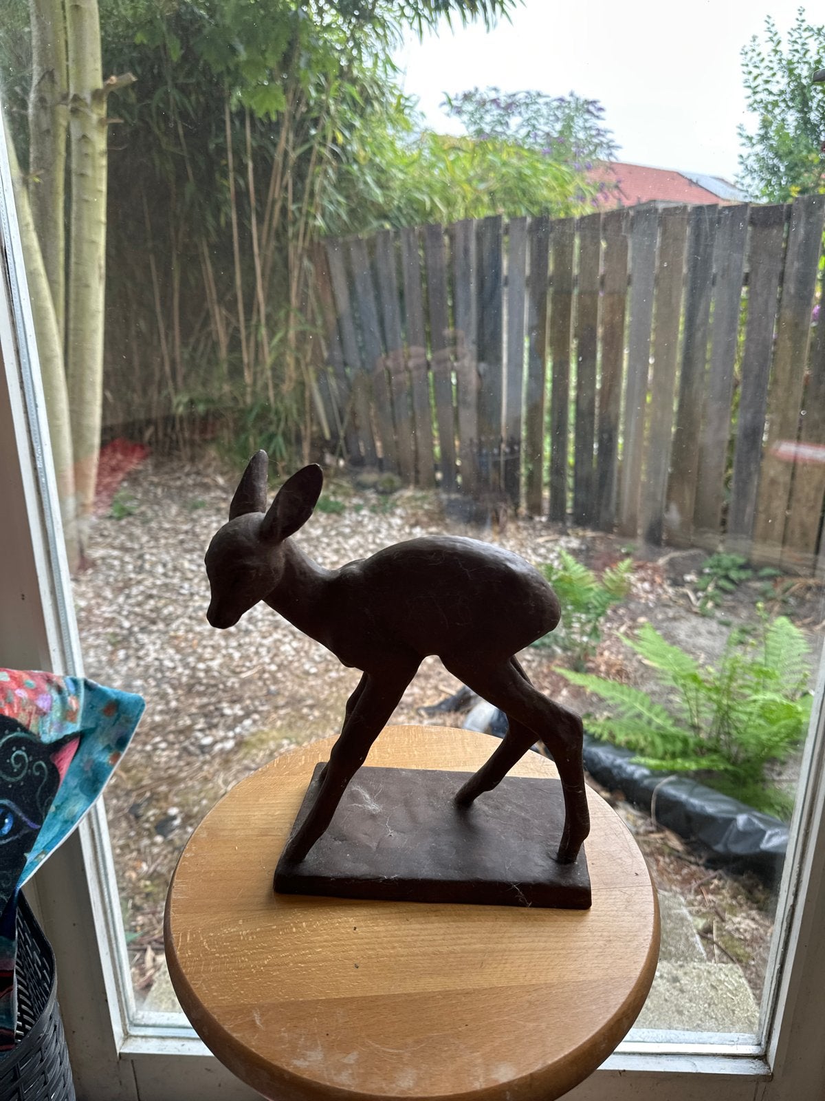 Vintage beeldje van reekalf - Steen of Keramiek, Ophalen, Minder dan 20 cm, Zoogdier, Beeld