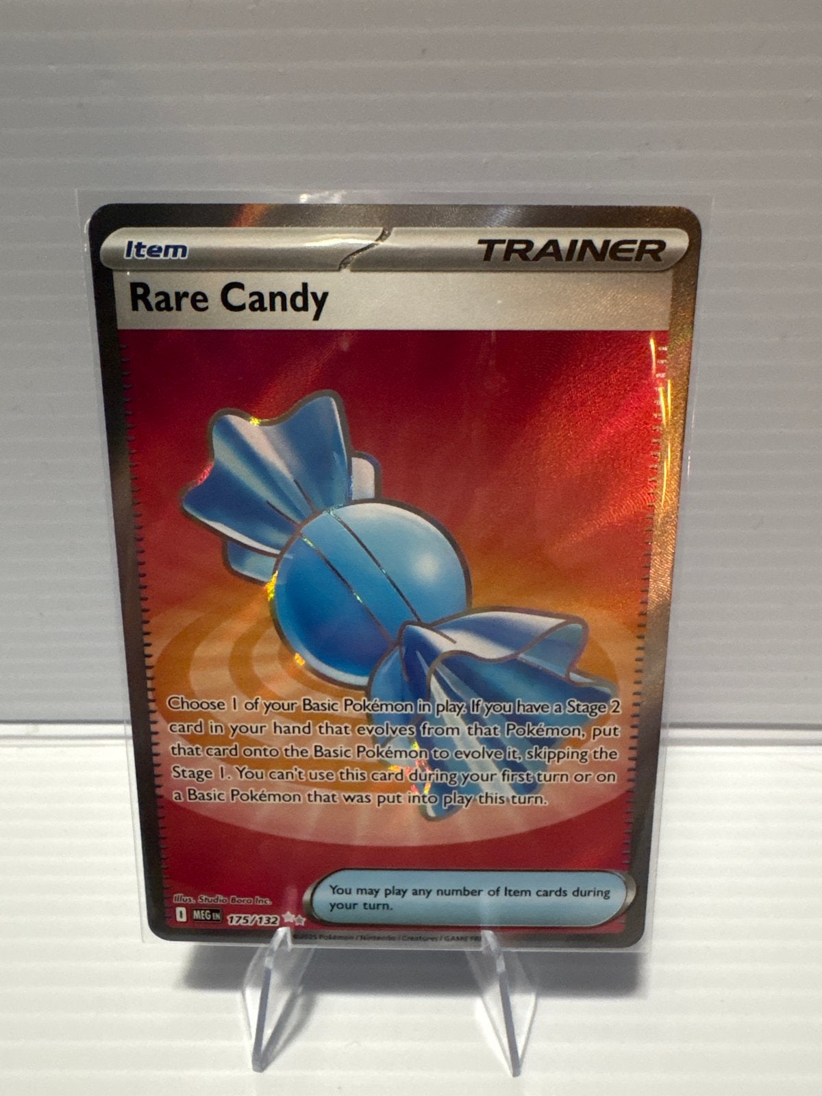 Rare Candy 175/132 Mega Evolution Pokémon Kaart NM, Ophalen of Verzenden, Zo goed als nieuw, Losse kaart