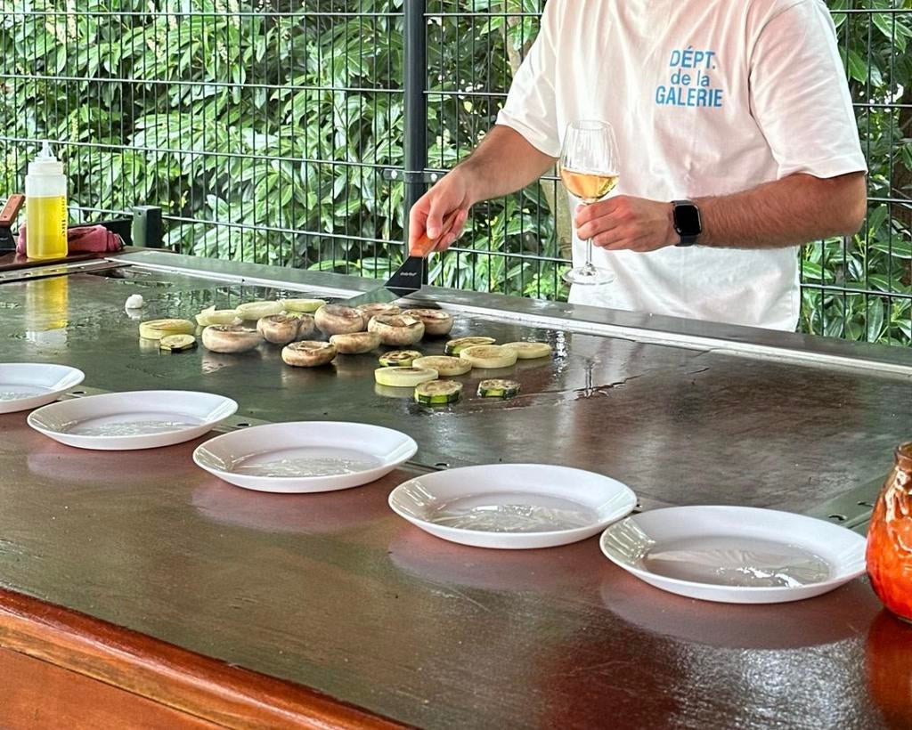 Professionele Teppanyaki tafel mobiel, Ophalen, Gebruikt, Vrijstaand, Gas