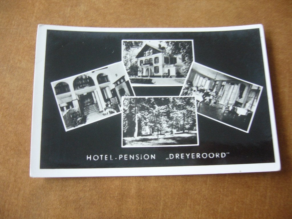OOSTERBEEK  =  4 LUIK VAN HOTEL - PENSION DREYEROORD, Verzamelen, Ansichtkaarten | Nederland, Ophalen of Verzenden, 1940 tot 1960