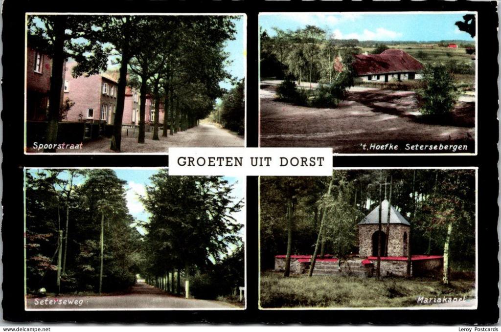 Groeten uit Dorst, Spoorstraat 1965 (NB), Verzamelen, Ansichtkaarten | Nederland, Verzenden, 1960 tot 1980, Ongelopen, Noord-Brabant