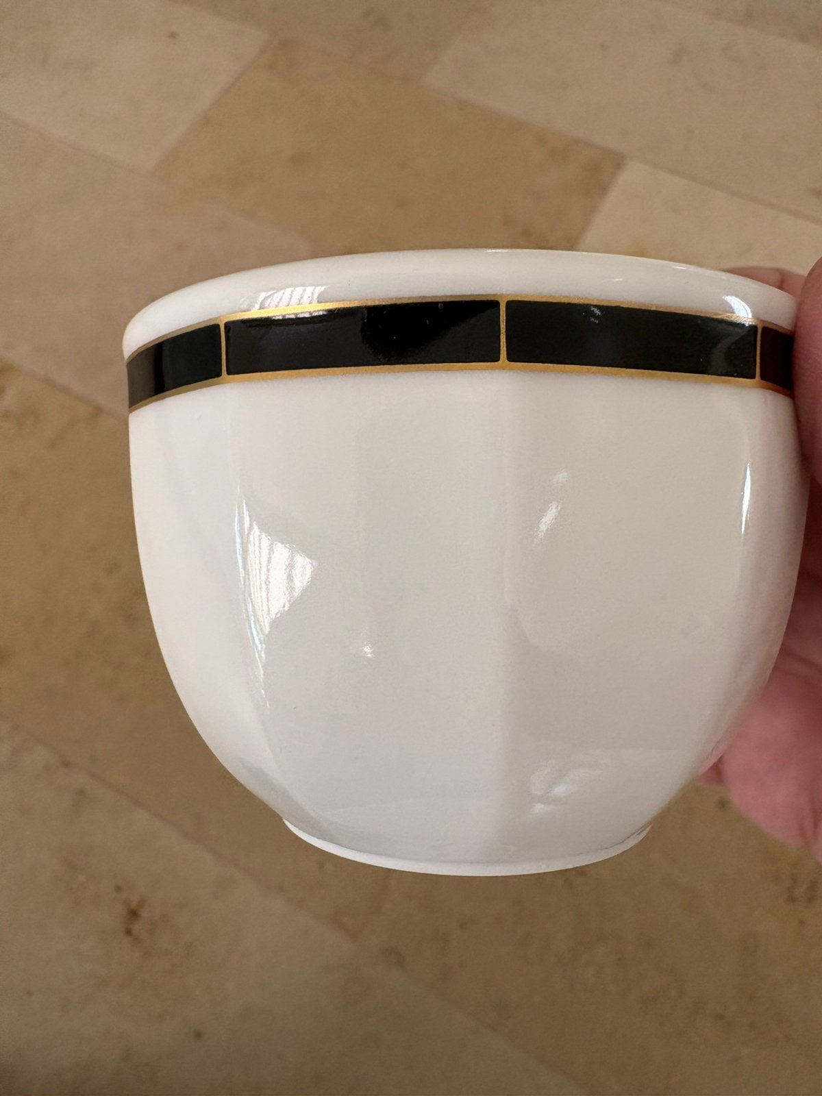Villeroy & Boch GEO Kom - Zwart/Goud accenten, Villeroy & Boch, Nieuw, Ophalen of Verzenden, Kom(men)