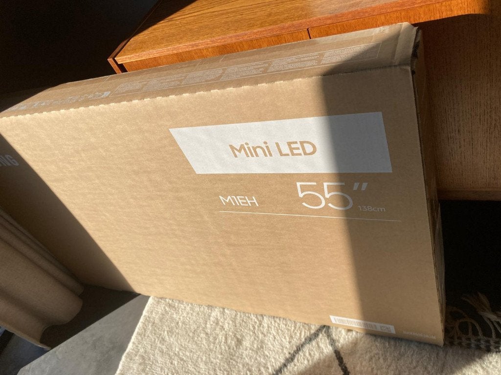 55 inch Samsung 4K Mini LED Smart TV, Ophalen, LED, 50 Hz, Nieuw