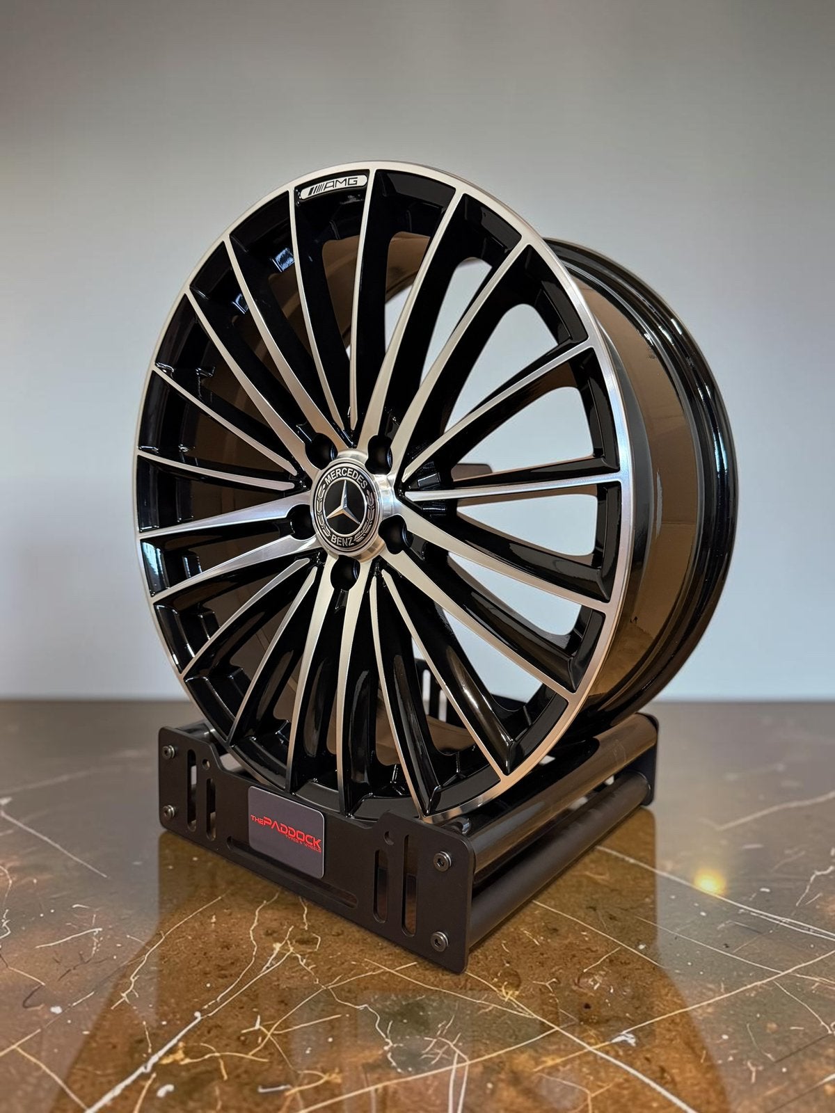 ZOMERACTIE! 19” velgen Mercedes AMG zwart gepolijst, Auto-onderdelen, Banden en Velgen, 19 inch, Overige, Velg(en), Overige