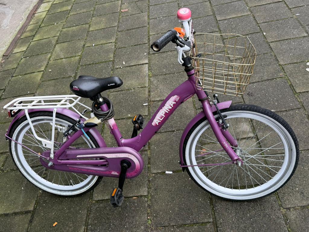 Alpina meisjes fiets 20 inch, Ophalen, Gebruikt, 24 inch