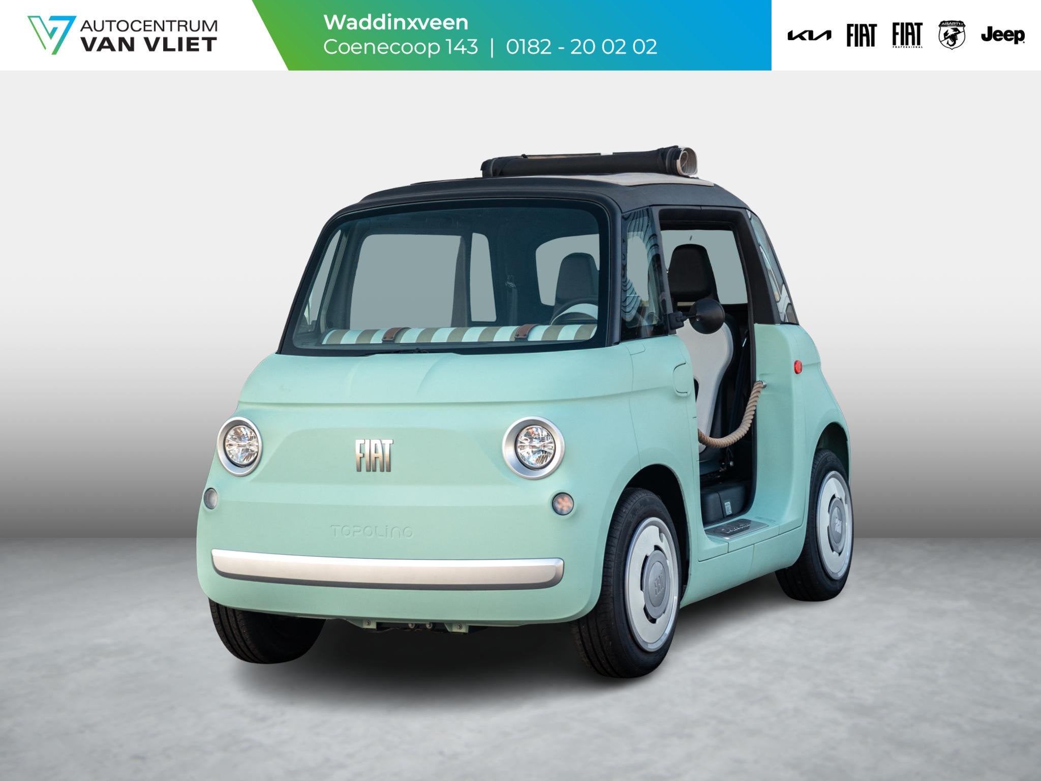 Fiat Topolino Dolcevita | Voorraadactie! | Actieradius 75km, Auto's, Fiat, 75 km, Origineel Nederlands, 6 kWh, Open dak