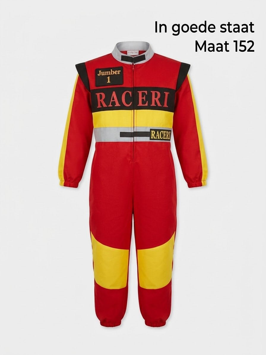 Kinder Race Overall / Verkleedkleding Maat 152, Ophalen of Verzenden, Zo goed als nieuw, Overige maten