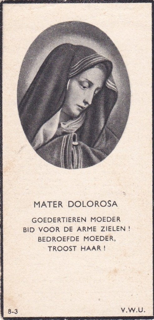 2 prentjes echtpaar BROEREN - HURKENS 1884- 1948 / 1959, Verzenden, Bidprentje