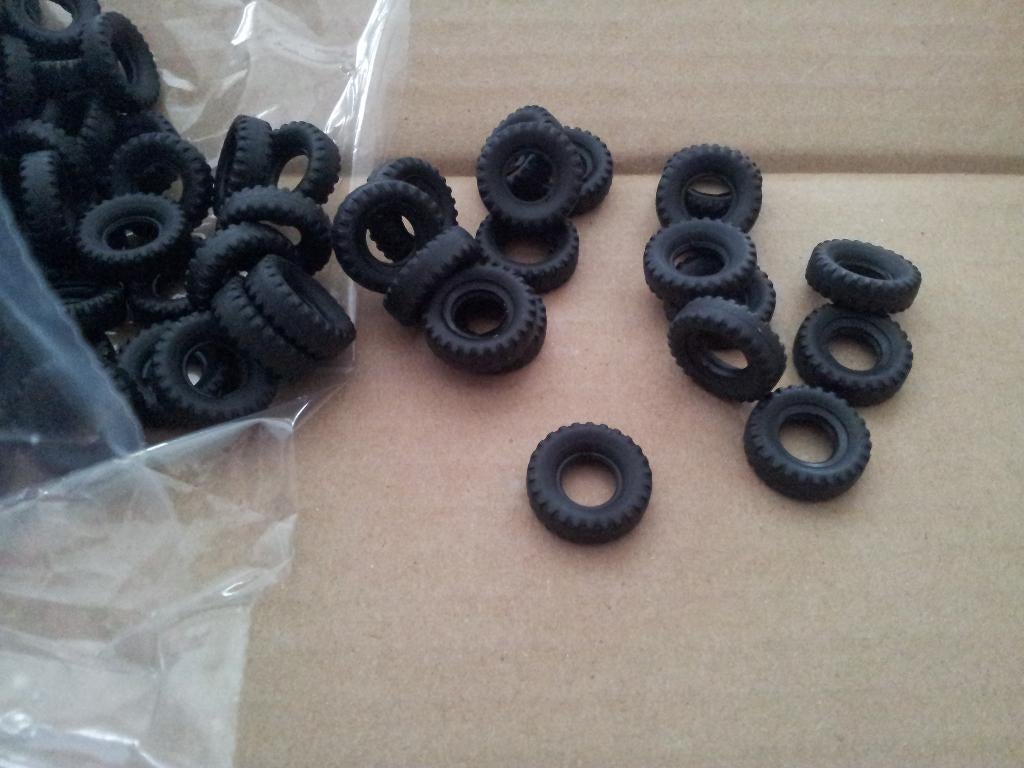 Bandjes Dinky Toys 17 mm zwart block, Verzenden, Nieuw, Auto, Dinky Toys