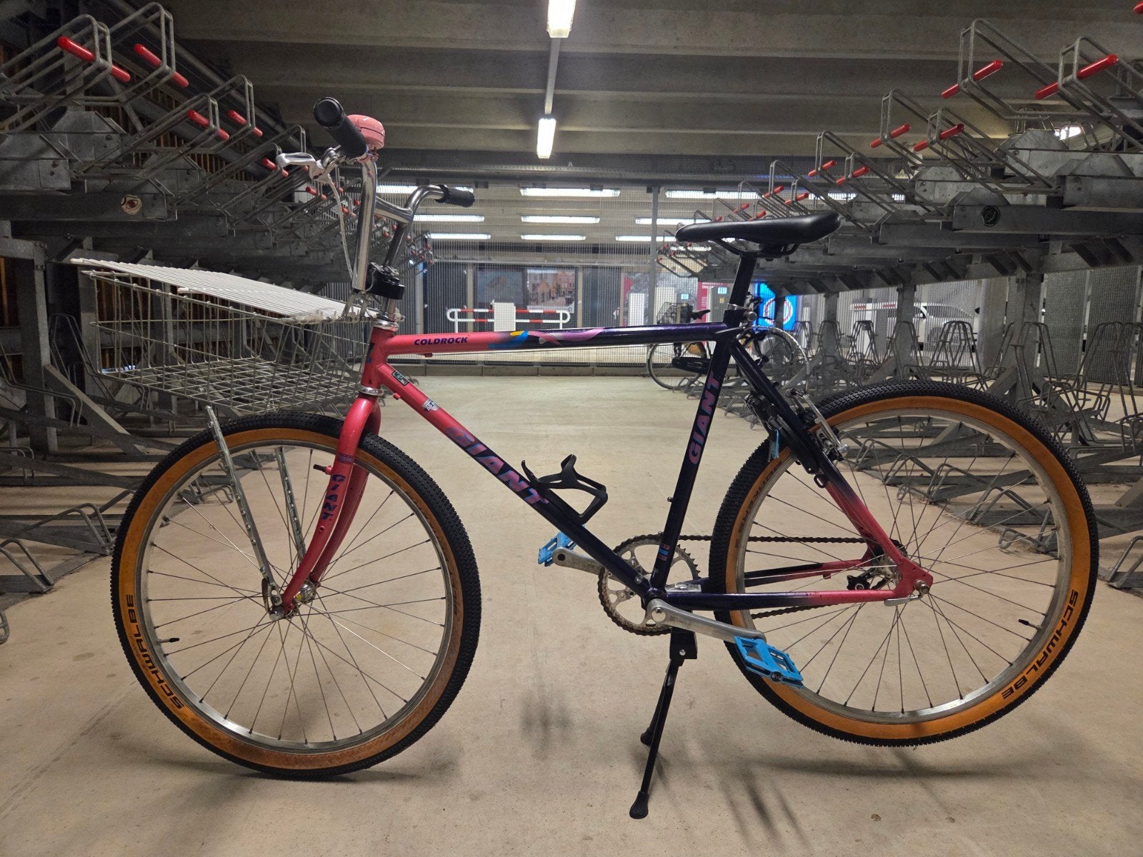 Giant Coldrock Mountainbike - Vintage Stadsfiets, Ophalen, Gebruikt, Velgrem, Versnellingen