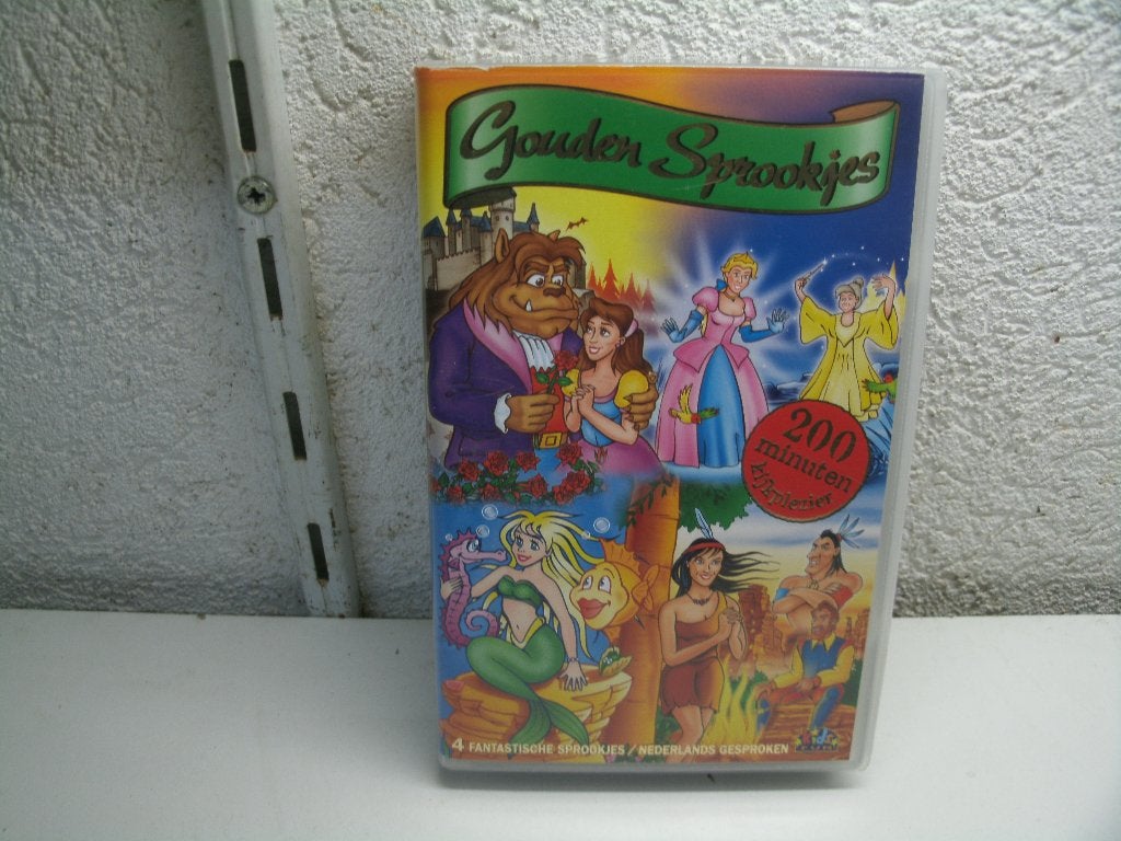 vhs 77a gouden sprookjes kids fun, Cd's en Dvd's, Alle leeftijden, Ophalen of Verzenden, Zo goed als nieuw