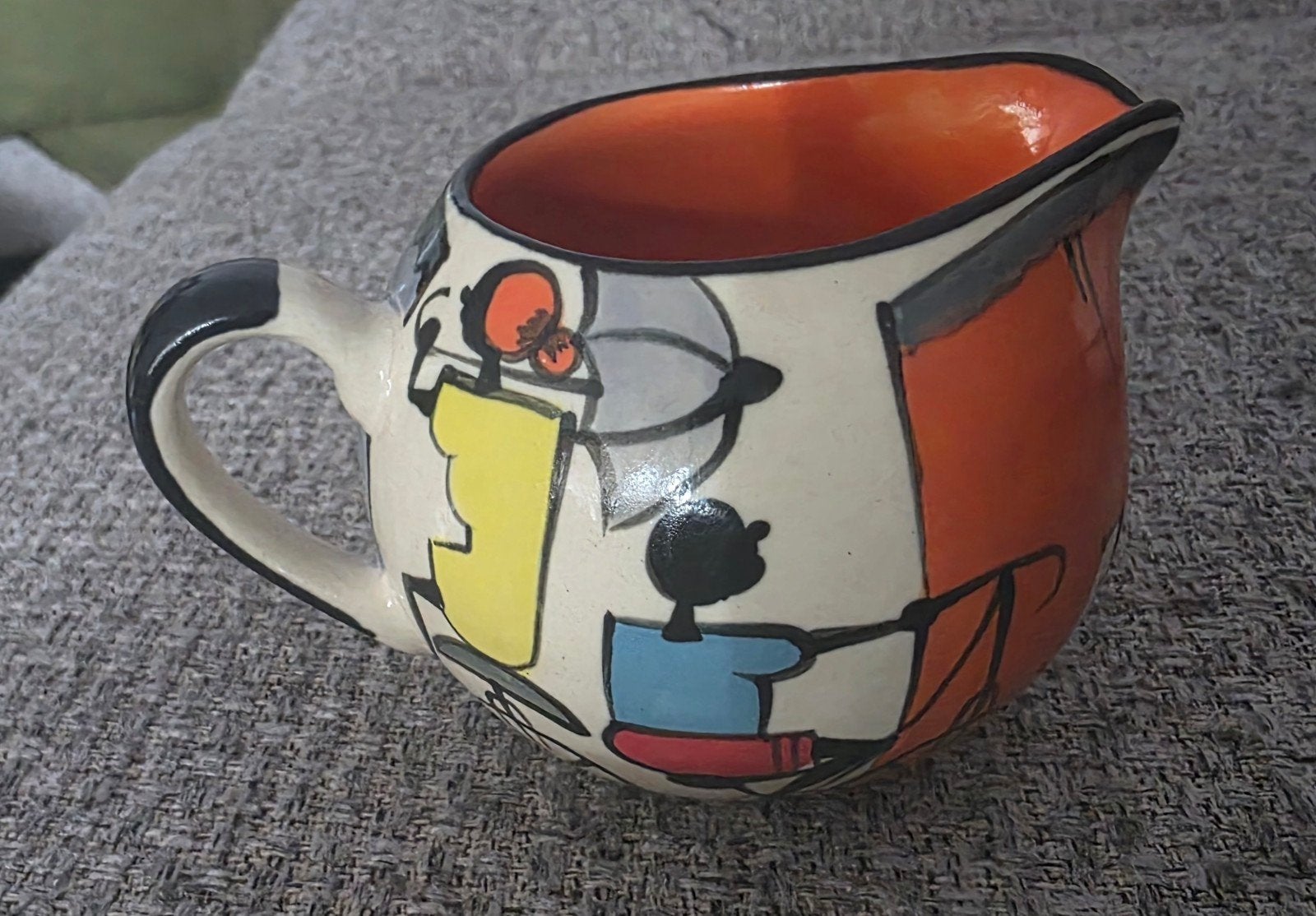 Uniek handgeschilderd melkkannetje - Ittshiba.SA, Ophalen of Verzenden