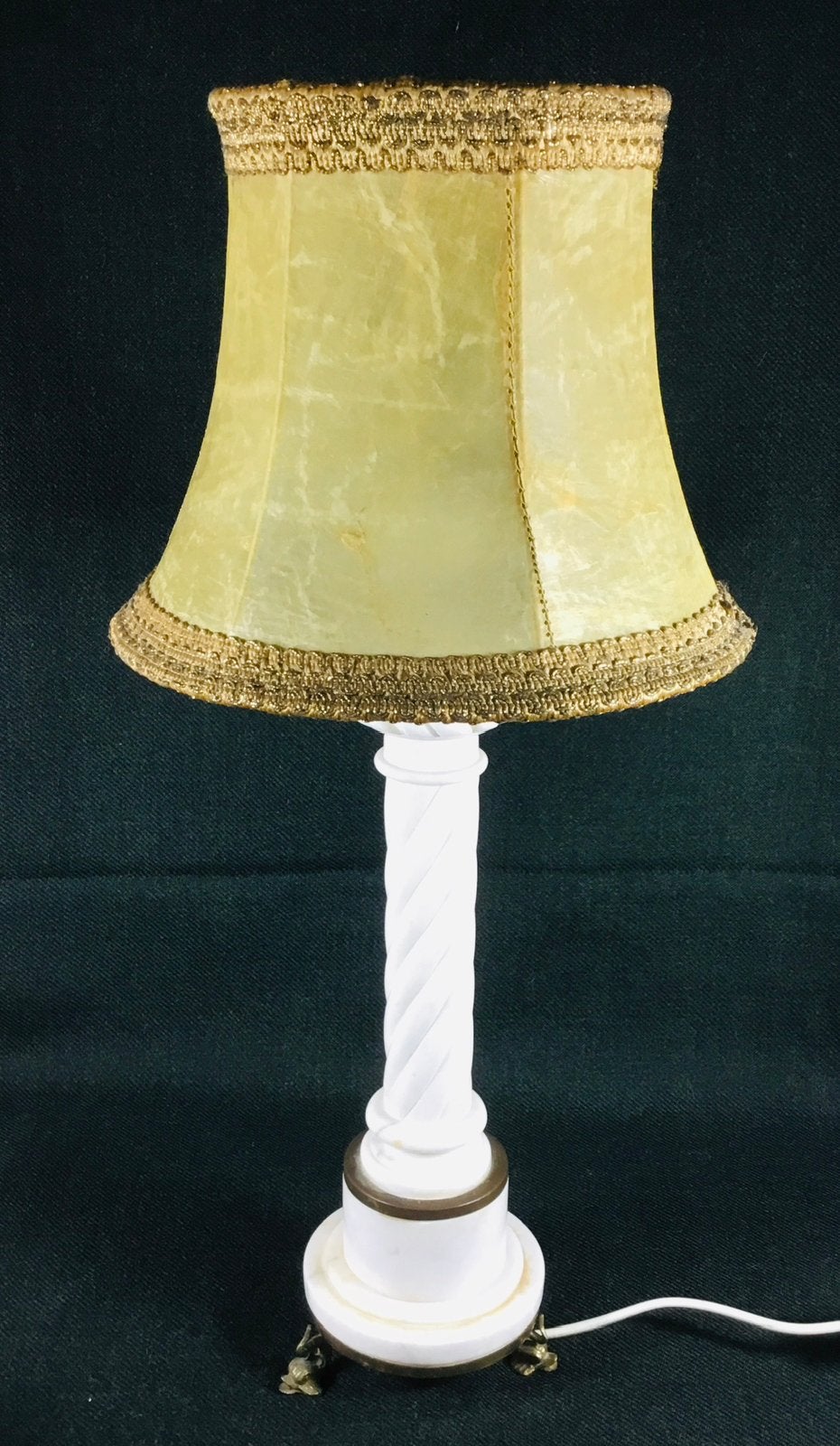 Antiek wit marmeren tafellampje 1927 Italië, Antiek en Kunst, Verzenden